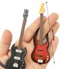 Miniature Guitar Model For Dollhouse 1/12 Scale High Detail Plastic Music Instrument Figurine Dollhouse Decoration
