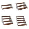 Elegant Wooden Display Rack for Organizing Dessert Jewels and Action Figurines
