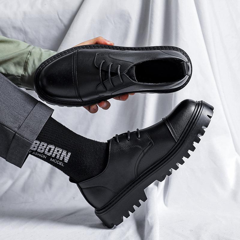 Summer Casual Leather Shoes Men'S British Low-Top Shoes Martin Boots British Men'S Shoes 21255-R