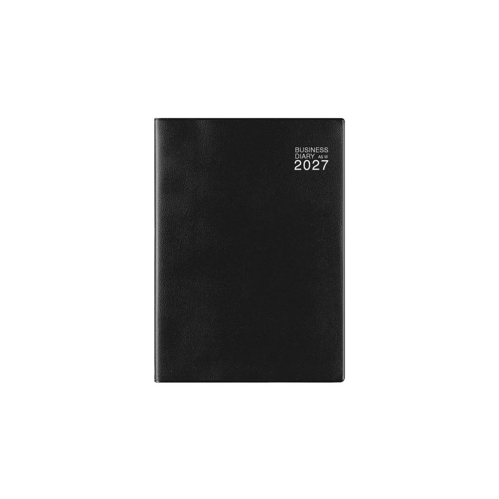 Planner DESIGNPHIL Midori Business Diary 2027 A5 Ring Binding Horizontal Layout January 2027 Start - Black
