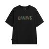 Li Ning Sports Trend Series Loose Fit Round Neck Logo Couple T-Shirt Unisex T-Shirts AHSW391-1