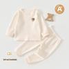 Zweiteiliges Set für Babys aus reiner Baumwolle: Baby Junge Klasse A Herbst/Winter Kleidung