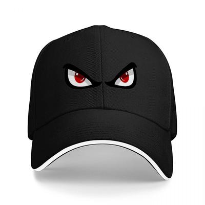 Red Evil Eyes Design Black Baseball Cap Fashion StateUnisext Hat for Unisex and Women Streetwear Style Accessory