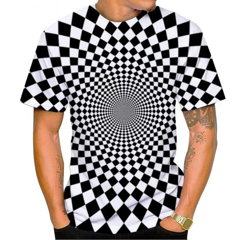 Gothic Witch Cat Men'S 3D Printed T-Shirt, Vibrant Round Neck And Short Sleeves, Summer Outing,