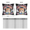 Alpha Male Cat Kitten Funny Pillow Covers Merchandise Printed Cushion Cover Gift Pillow Case Cover Home Multi-Size