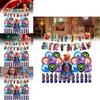 Vibrant Descendants Themed Birthday Party Decoration Banner Balloon Set For Kids