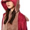 OLAOLA Dragon Kigurumi Pajamas for Halloween Animal Fluffy Dragon Warm and Flannel Unisex Adults, Red, Costume, Costume, Pajamas, Cold-Proof