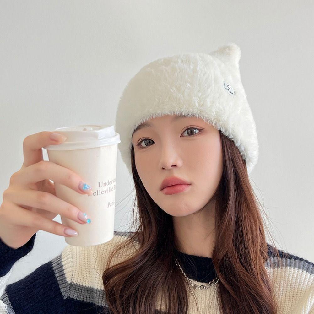 Elastic Knitted Wool Cap Windproof Winter Hat Fashion Ear Protection Cap  Outdoor