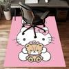 Custom HelloKitty Mat Personalized Name, Polyester Washable Indoor Entryway Rug, Gift for Christmas, Easter, Thanksgiving Day