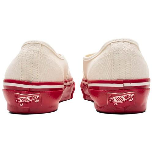 Vans Premium Authentic White Red Midsole - VN000EBNYF9