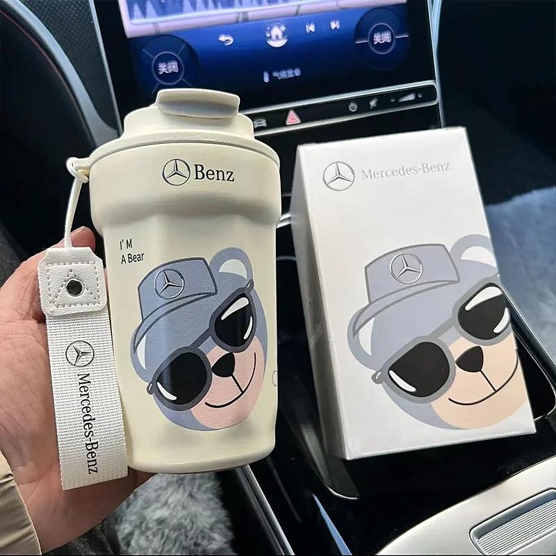 

GLC GLB Автомобильная термокружка Дорожные кружки для кофе Бутылка для воды Герметичная Для Mercedes Benz AMG W203 W206 W220 W205 W211 W212 W201 W