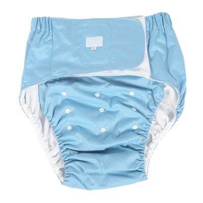 Couche Adulte Réutilisable pour Personnes Âgées Incontinence Couche Lavable Pantalon de Couche Réglable305 Bleu