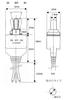 Ihara Electronics Industry Waterproof Toggle Switch Hex Waterproof and Rubber ON-OFF-ON IS-453WP (Includes Nut, Cap, Gasket)