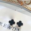 Fashion Earrings Simple Sweet Fresh Exquisite Lucky Four-leaf Clover Earring Buckle Temperament Female Earrings