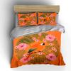 Tropical Parrot Floral Decor Set Soft Comfortable Duvet Cover Bedding Set Included 1*Duvet Cover & 2*Pillowcases, Gift