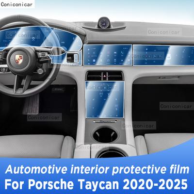 For PORSCHE Taycan -2025 Panel Navigation Screen Automotive Interior TPU Protective Film Cover Anti-Scratch Sticker