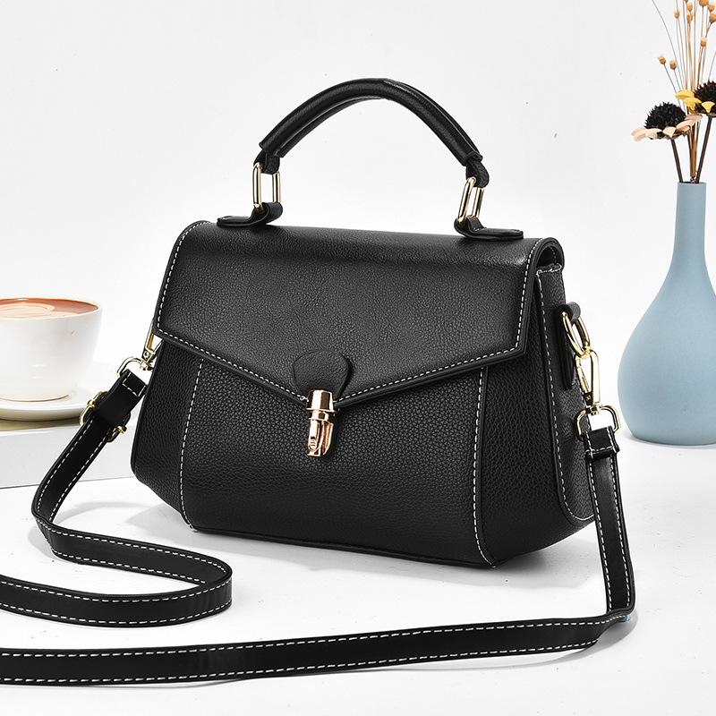 Pu small square bag women's 2025 new bag high-end sense versatile shoulder messenger bag fashionable women's small bag women's bag tide