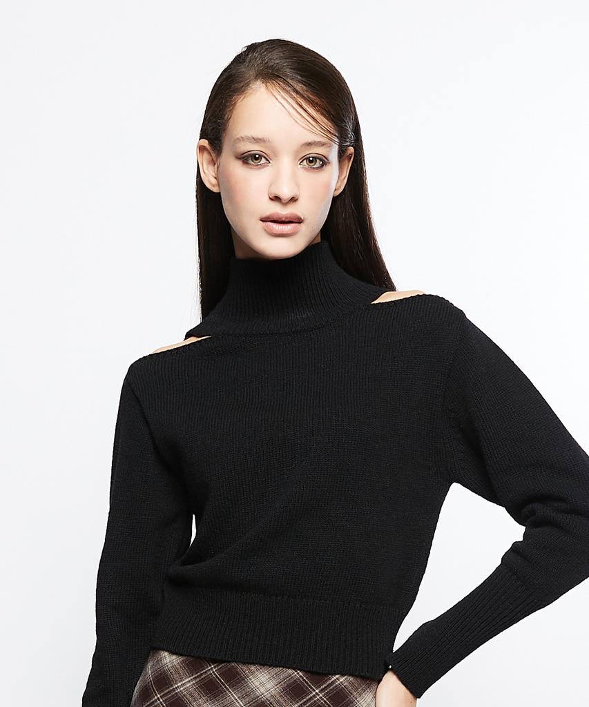 Latizen L7 Open Shoulder Knit(Black)