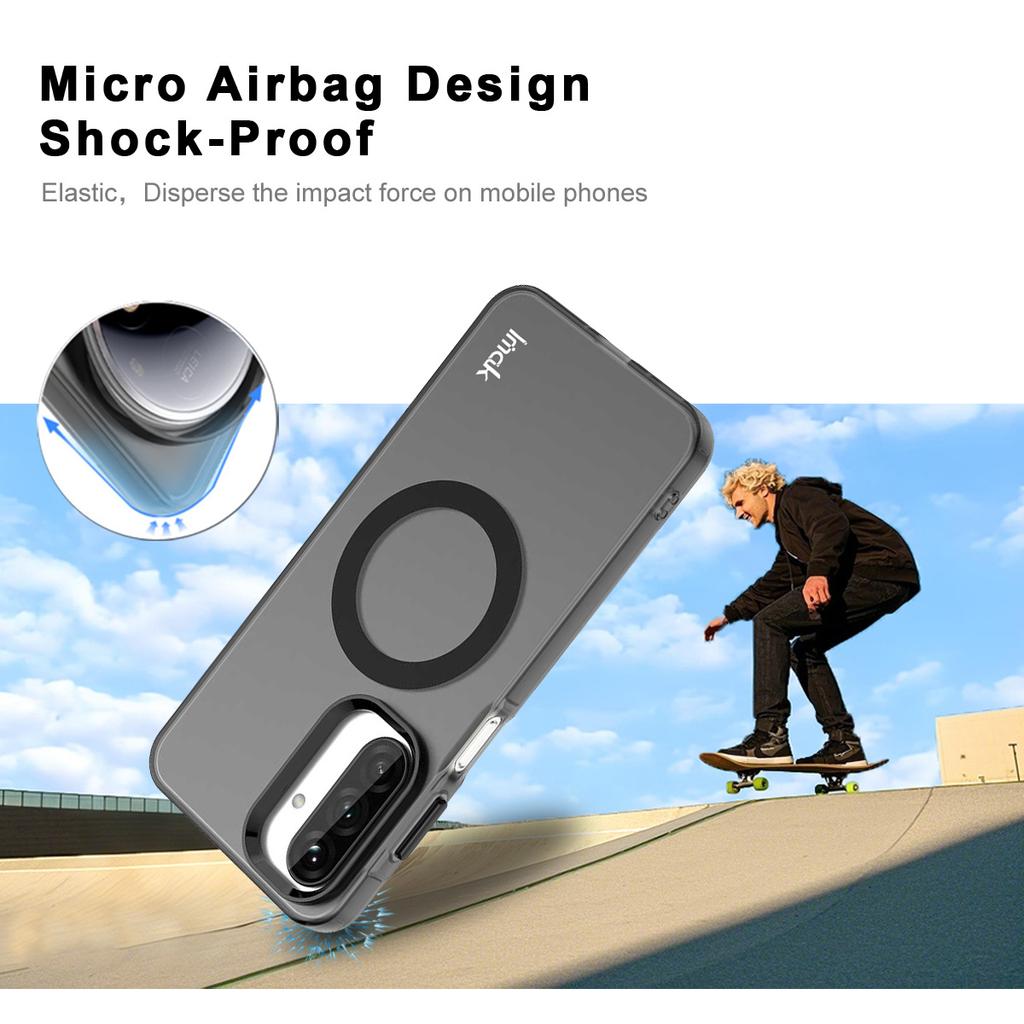 Pro Samsung Galaxy A17 5G Pouzdro na telefon IMAK Čokoládové magnetické pouzdro