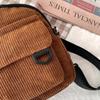 Women'S Mini Backpack  Solid Color Corduroy Small Simple Casual Traveling Large Capacity Durable Female'S Schoolbag