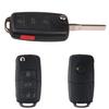მანქანის დისტანციური გასაღების ქეისი ორიგინალი VW Bora-სთვის, Golf-ისთვის, Polo-სთვის, Jetta-სთვის, Sharan-ისთვის, Touran-ისთვის, Transporter-ისთვის, 4 ღილაკიანი დისტანციური გასაღების გასაშლელი ქეისი