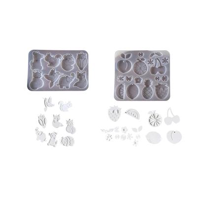 Animal/Fruit Earring Charm Mold Silicone Crafting Template For Handmade Jewelry Design DIY Gift For Creative Artists