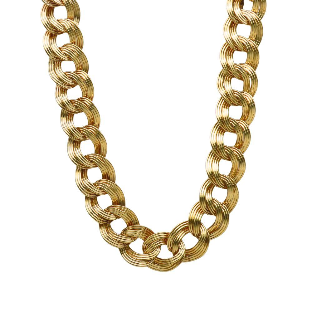 Used  Necklace MONET Monet Metal Gold Plating