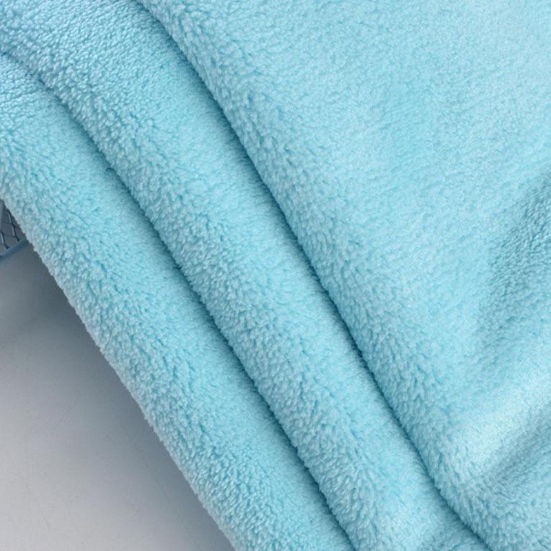 Coral Fleece Bathrobe Fabric: Thick, Double-Sided Polyester-Nylon, Water-Absorbent, 1m Minimum Order