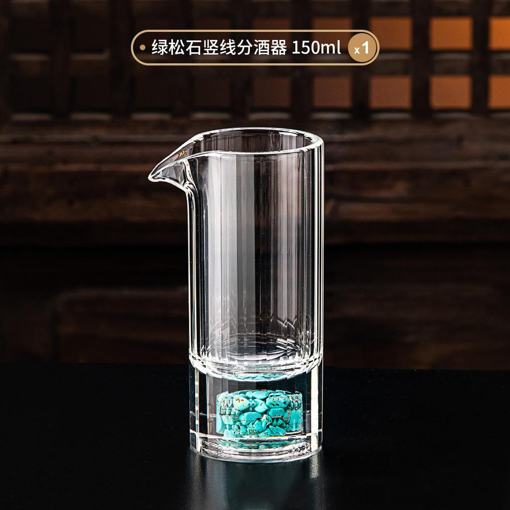 Bamboo Joint White Wine Cup With Vertical Stripes Wine Decanter Strong Liquor Cup Single Mouth Cup Crystal Glass Small Wine Cup