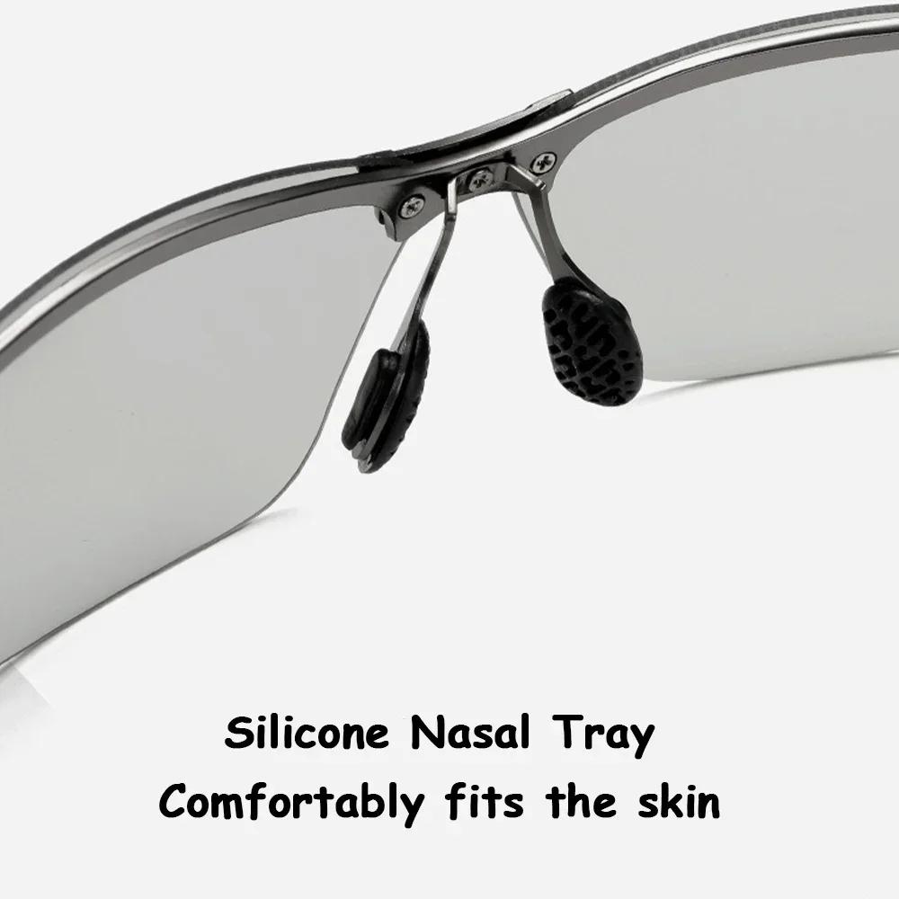 Photochromic Sunglasses Men Polarized Driving Chameleon Glasses Male Change Color Sun Glasses Day Night Vision Driver Eyewear