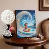 Disney Pearl Painting Moana Wave Fantasy Creative Art 5D Pearl Embroidery Cross Stitch Kit Handmade DIY Home and Room Decor Gift