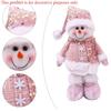 1pc/3pcChristmas Standing Telescopic Old Man Elk Doll Desktop Decoration Pink Snowman Figurine Holiday Decoration