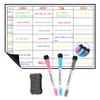 A3 Magnetic Erasable Monthly & Weekly Planner Whiteboard Set for Refrigerator