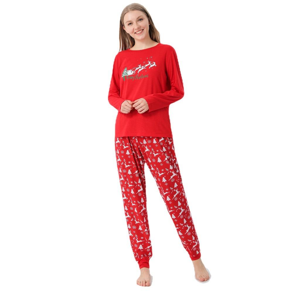 Drop Shipping Baby Kids Christmas Pajamas Pyjamas Family Matching Boy Girls Deer Santa Claus Christmas Family