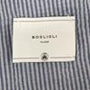 BOGLIOLI M1402I Cotton Striped Seersucker Jacket Jacket 46 Blue X whiteUsed