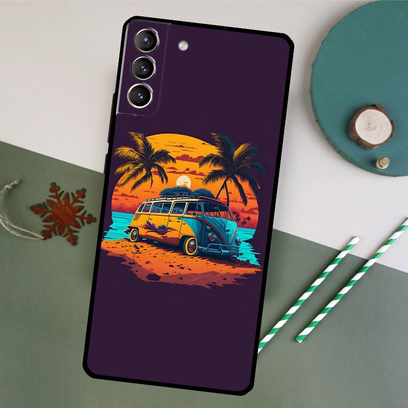 

Combi Van Surf Phone Case For Samsung Galaxy S26 S25 Ultra S20 S21 S22 S23 S24 S10 Plus S25 FE Back Cover Galaxy S10