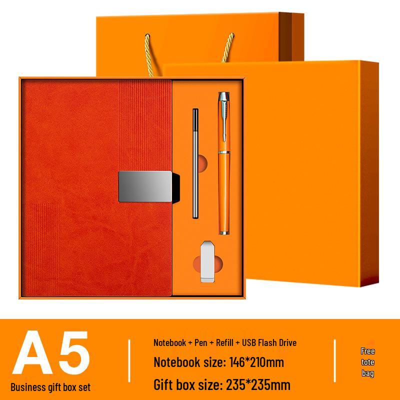 Customizable Cross-Border Gift Set: Notebook & Thermos for Office Meetings & Daily Use