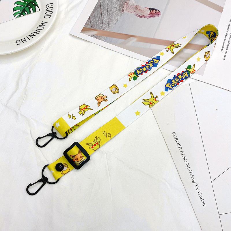 Oblique Span Mobile Phone Lanyard Adjustable Cartoon Silicone Change Bag Lanyard Card Sleeve Record Label Lanyard Lanyard