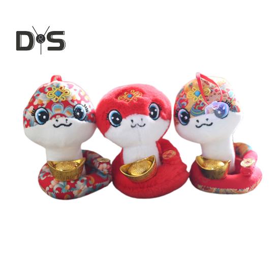 

3 шт. плюшевая кукла-змея, талисман со знаком зодиака, талисман, подвеска 2025 года, подвесные украшения для весеннего фестиваля, подарки на лунный Новый год One Size 1 Set