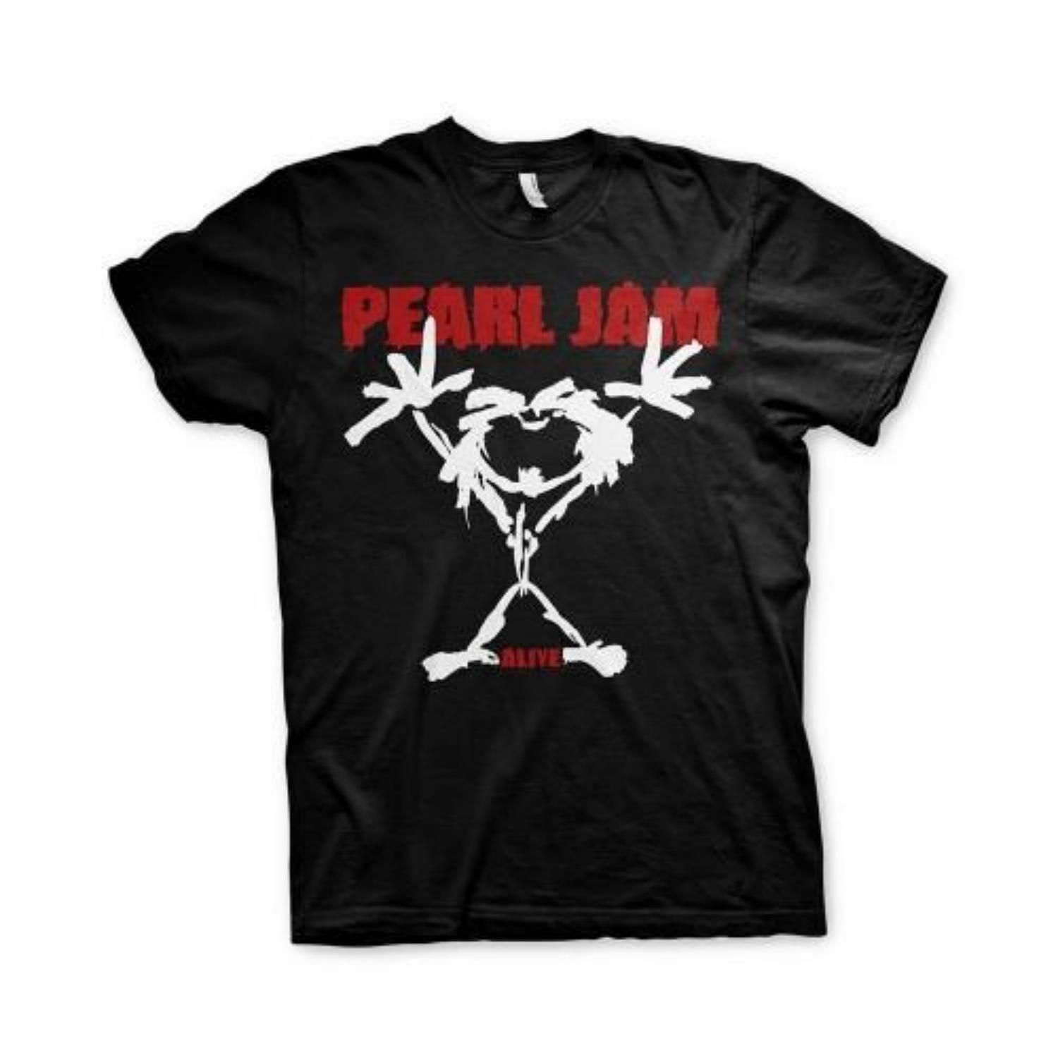PEARL JAM Unisex Adult Alive Stickman T-Shirt S чёрный