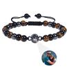 Personalisierte Foto-Armbänder Foto-Projektions-Armband Perlenarmbänder mit Bild darin 100 Sprachen Gedenkgeschenk