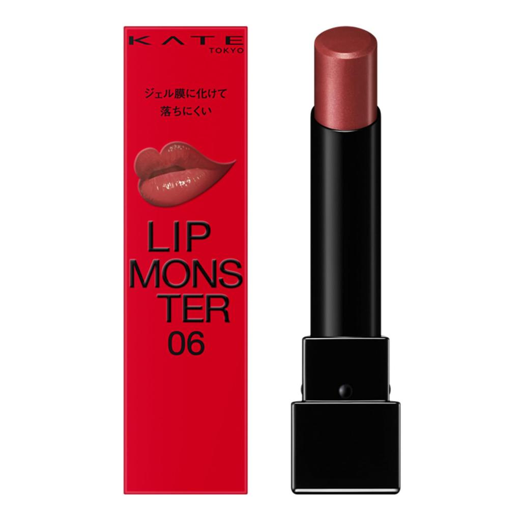 KATE Lip Monster 06 Lipstick 2:00AM 3g (1 Pack) - Long-Lasting & Intense Color