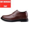 Men Dress Shoes Elevator Shoes Platform Breathable Casual Business Luxury Genuine Leather Soft Heightening Shoes 7CM Taller Male