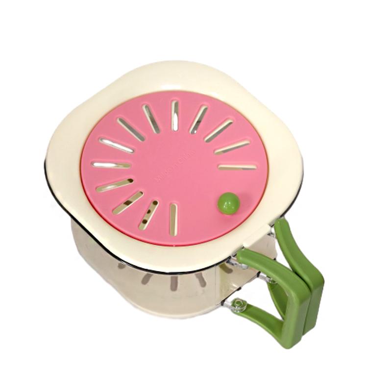 2-in-1 Double Layer Drain Basket Multifunctional Fruit Vegetable Washing Basin with Strainer Foldable Handle Strainer Bowl