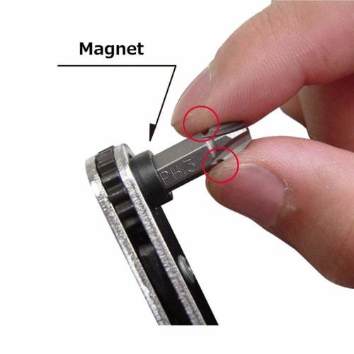 ANEX Ratchet Driver, Offset Type, Straight, 9-Piece Bit Set, No. 425-9B