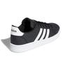 Adidas Neo GRAND COURT K Breathable Low top Skateboard Shoes Gray Black Kids' EG1517