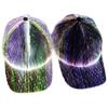 Halloween Farbwechselnde LED Leuchtmütze Weihnachten Glasfaser Baseballkappe Hip Hop Mütze