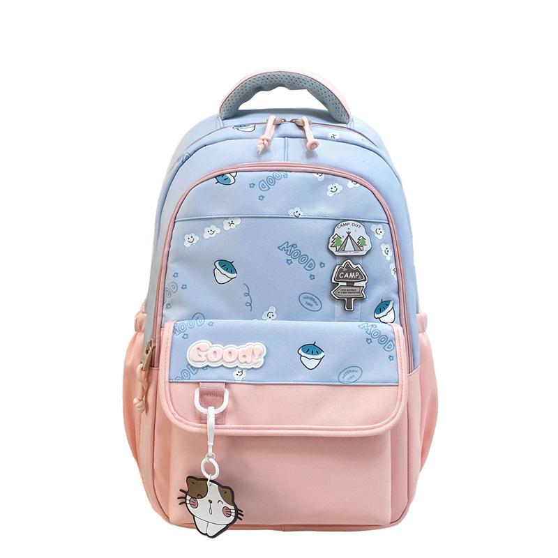 Schoolbag New Student Children's School Bag 1-1 Sixth Grade Cute Boys and Girls Backpack Lightweight Burden Reduction Large Capacity Backpack