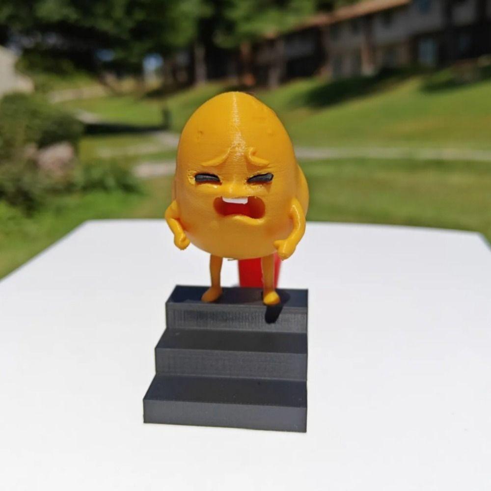 Potatoes Become French Fries 3D Printed Ornaments Fuuny Small Sculpture Hot Home Decoration  Home