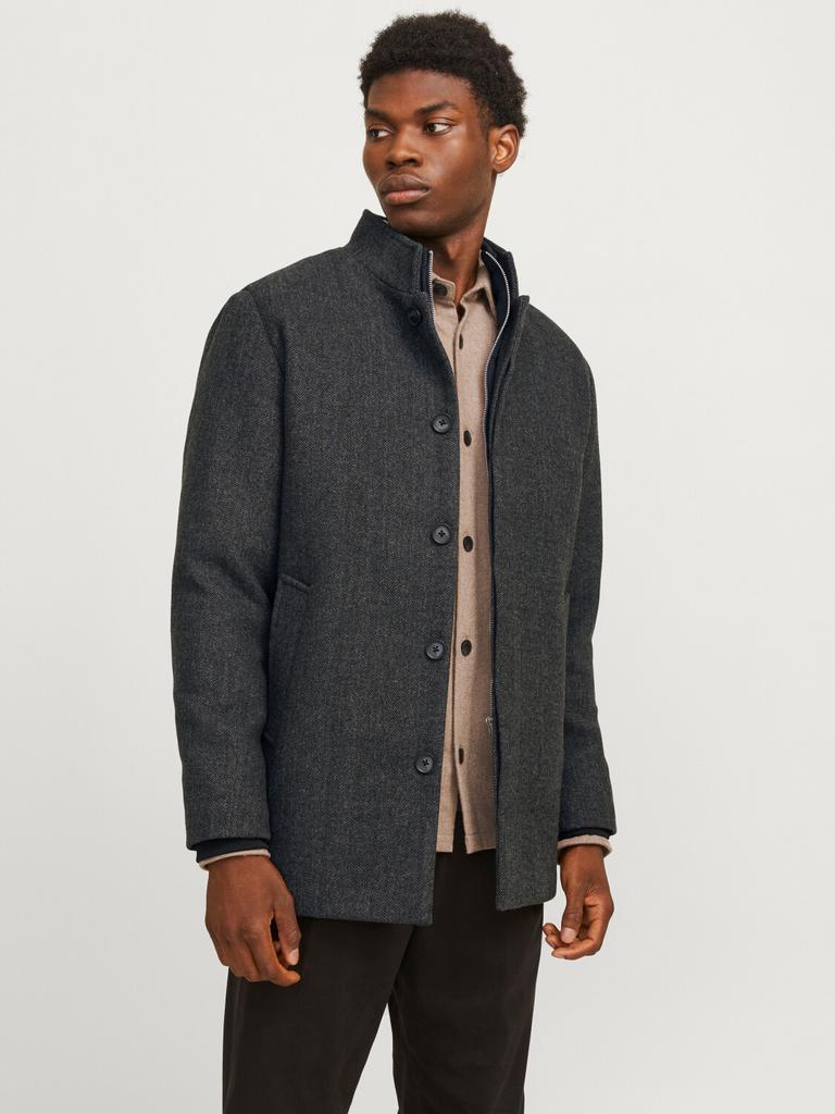 Coat Jack & Jones Jjeharrison Wool Jacket Sn (12258674) Dark Gray Melange